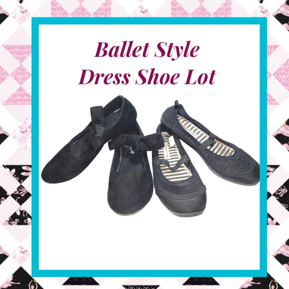 Girls Ballet Slipper Style Dress Shoe